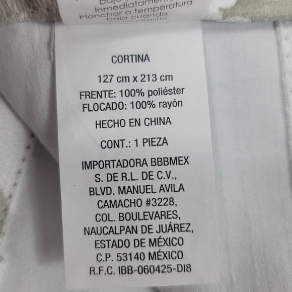 Cortina Vine Leaf Curtains 127cm X 213cm 2 Panels - Picture 4 of 4